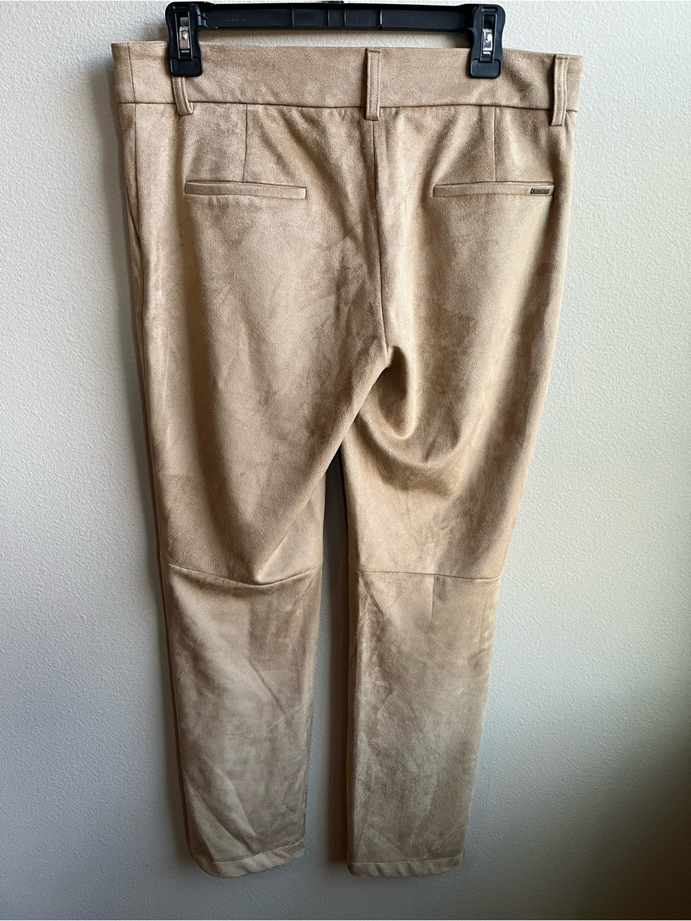 Guess Women's Faux Suede Pants in Camel Tan - Picture 4 of 7